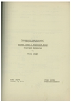 Moe Howard's 28pp. Script Dated April 1951 for The Three Stooges Film ''Hula-La-La'' -- With Annotations in Moe's Hand -- Very Good Condition